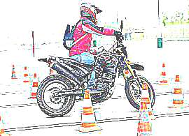 Управление мотоциклом (рисунок)