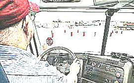 Управление автобусом (рисунок)